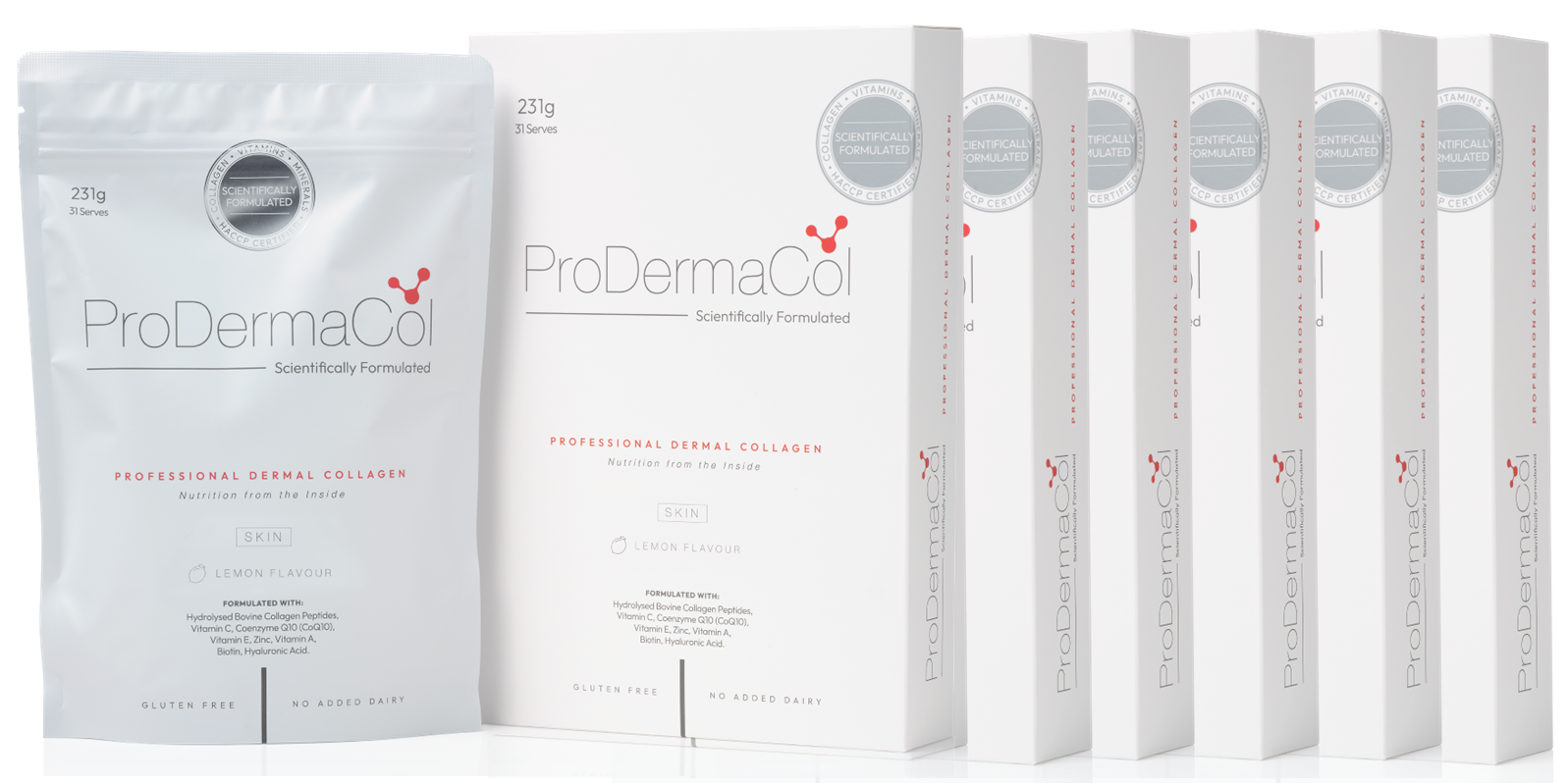 ProDermaCol® Skin 231g Lemon Flavour *6 Retail Units